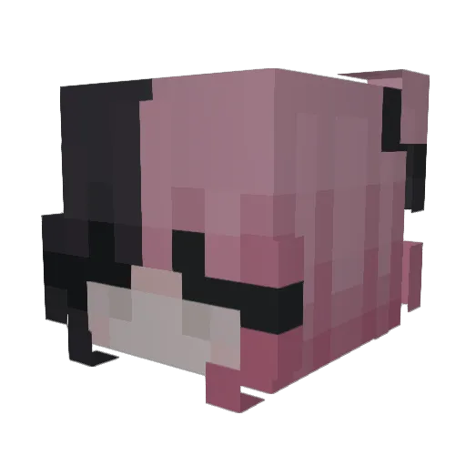 MOHOMAX Minecraft avatar head, 3D render