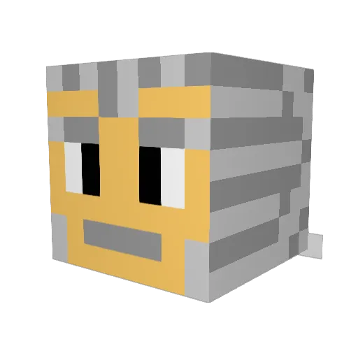 MOJAKATU Minecraft avatar head, 3D render