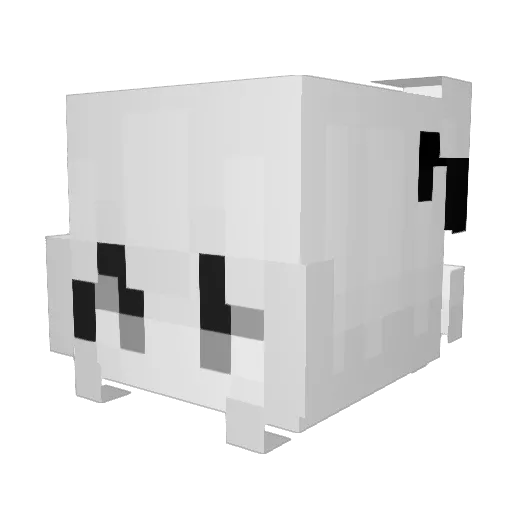 MOJIAM Minecraft avatar head, 3D render