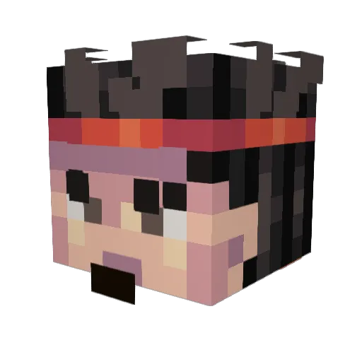 MOJOE1313 Minecraft avatar head, 3D render