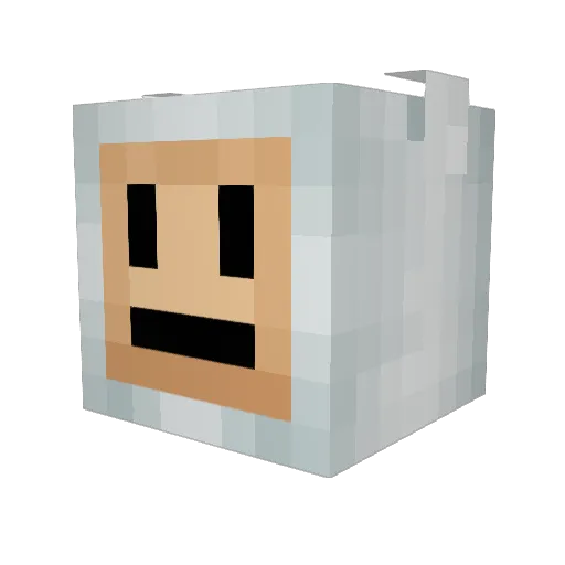 MOJO_CROTO Minecraft avatar head, 3D render