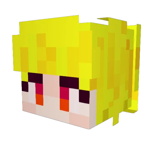 MOKKAN424 Minecraft avatar head, 3D render