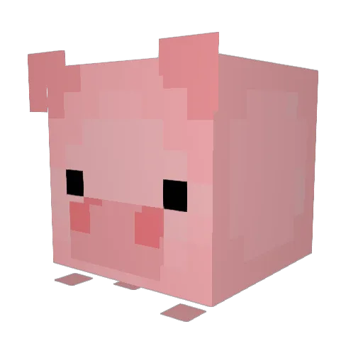 MOKSUKK Minecraft avatar head, 3D render