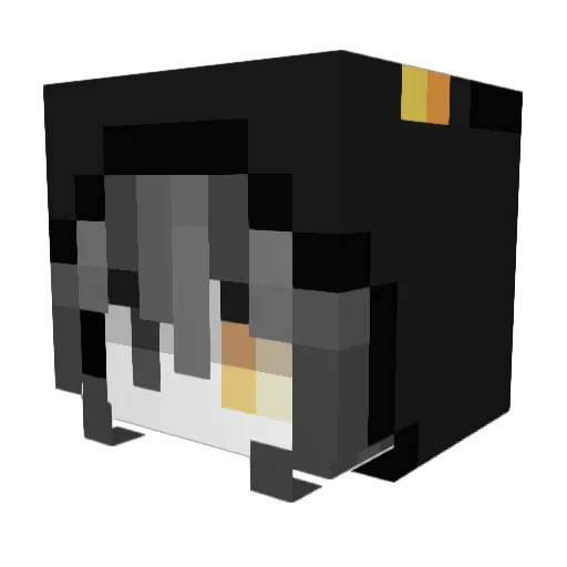 MOLLYFEIN Minecraft avatar head, 3D render