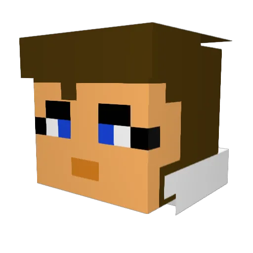MOMMAMOON08 Minecraft avatar head, 3D render