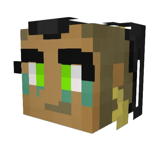 MOMMYOFALL Minecraft avatar head, 3D render