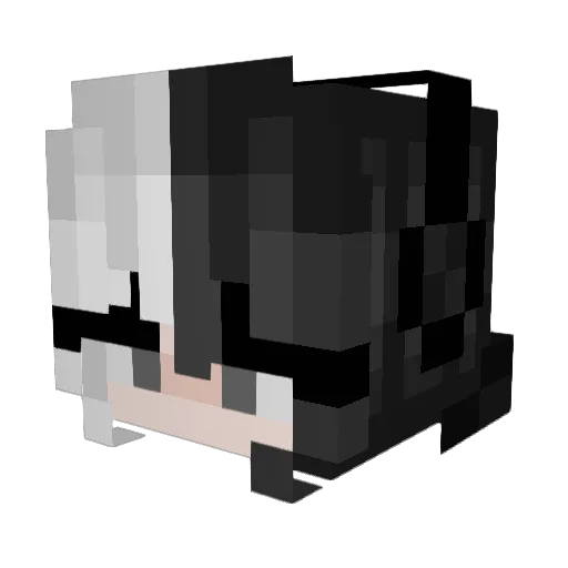 MOMODDD Minecraft avatar head, 3D render