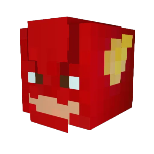 MOMTHEIF Minecraft avatar head, 3D render
