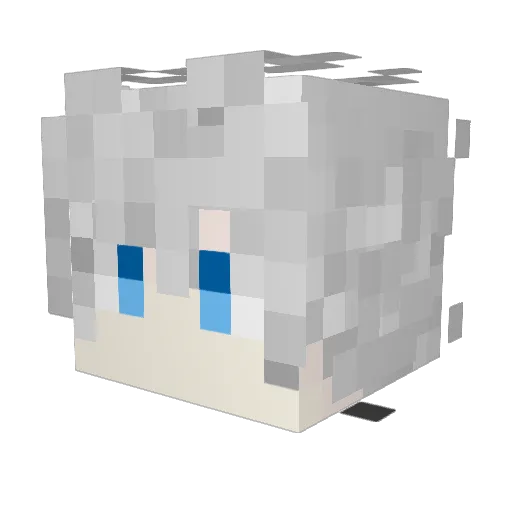 MOM_Mul Minecraft avatar head, 3D render
