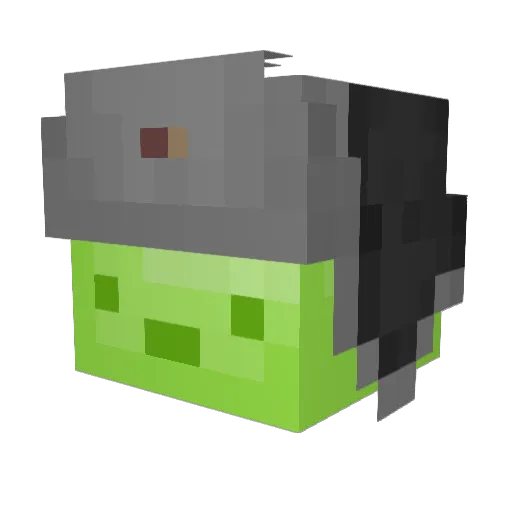 MON5UNE Minecraft avatar head, 3D render