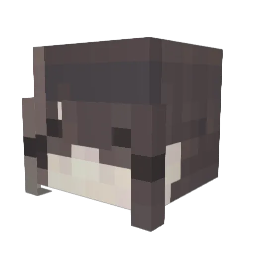 MONEYISCALLING Minecraft avatar head, 3D render