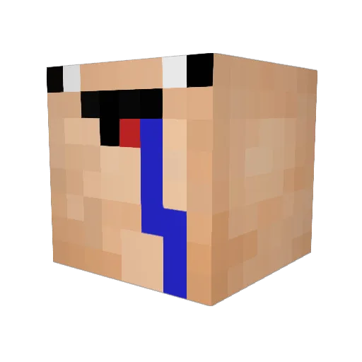 MONGO1231 Minecraft avatar head, 3D render