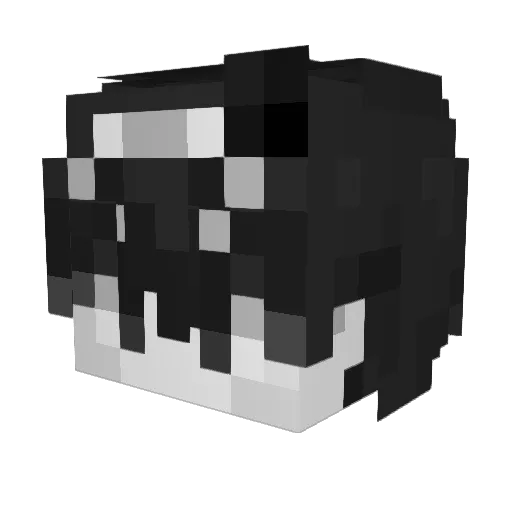 MONJI__ Minecraft avatar head, 3D render