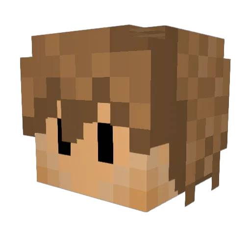 MONKGOD88 Minecraft avatar head, 3D render