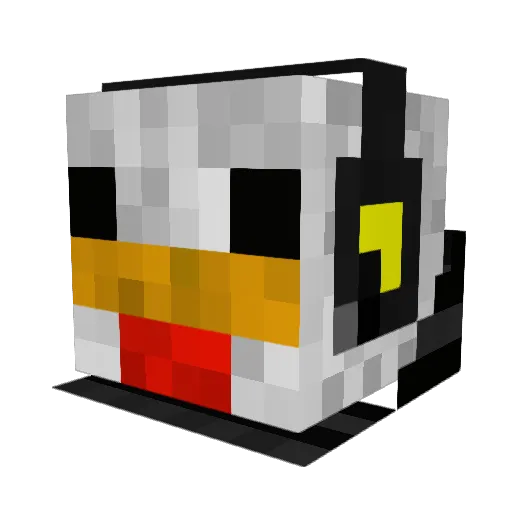 MONSTER_KING2000 Minecraft avatar head, 3D render