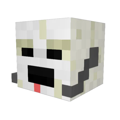 MONSTER_Man2 Minecraft avatar head, 3D render