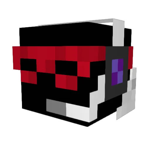 MONSTERxNOBLE Minecraft avatar head, 3D render