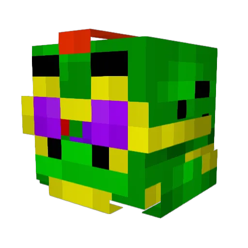 MONTYGM Minecraft avatar head, 3D render