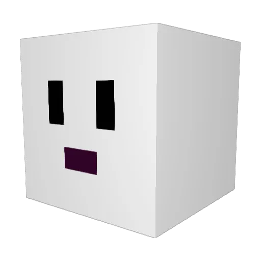 MOOB_1104 Minecraft avatar head, 3D render