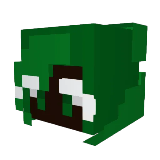 MOONBIN Minecraft avatar head, 3D render