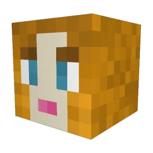 MOONGIRL_L Minecraft avatar head, 3D render