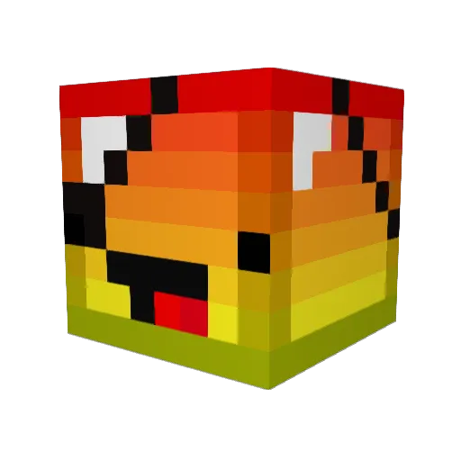 MOONSQUIRL Minecraft avatar head, 3D render