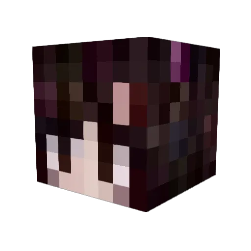 MOONULF Minecraft avatar head, 3D render