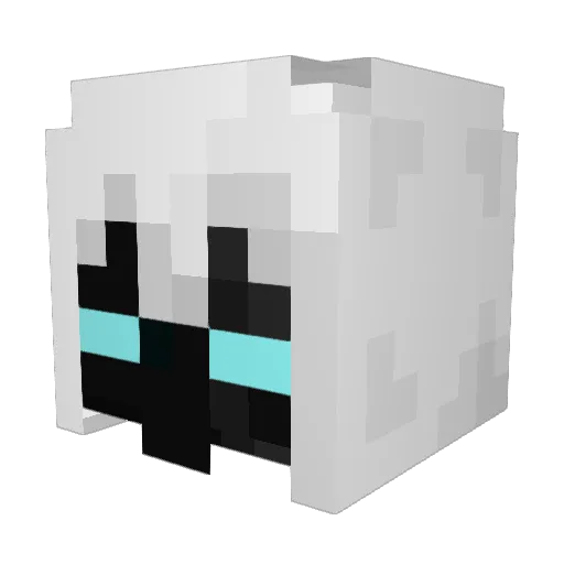MOONsxge Minecraft avatar head, 3D render