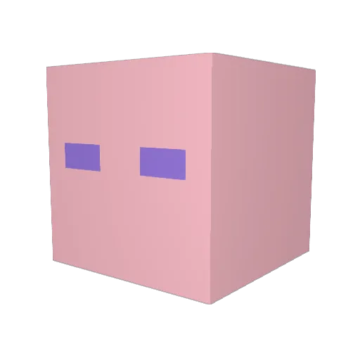 MOOOOOOXL Minecraft avatar head, 3D render