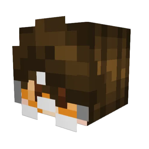 MORATTO25 Minecraft avatar head, 3D render