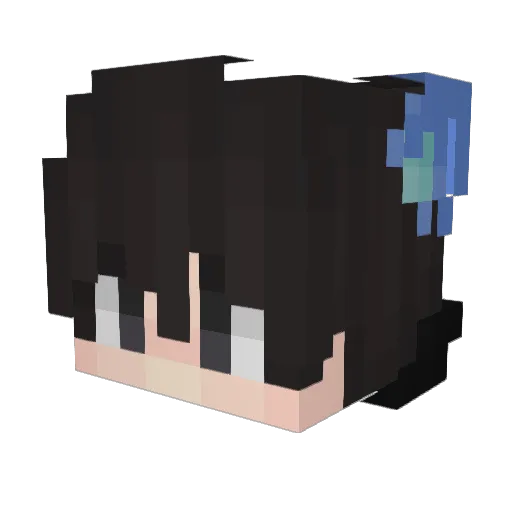 MORDY054 Minecraft avatar head, 3D render