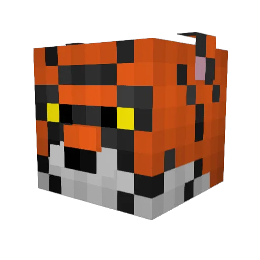 MORGAN4480 Minecraft avatar head, 3D render