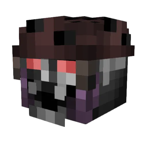 MORGWRATH Minecraft avatar head, 3D render