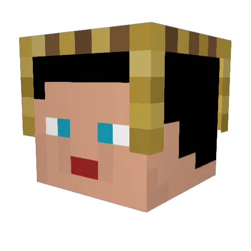 MORIMORI0024 Minecraft avatar head, 3D render