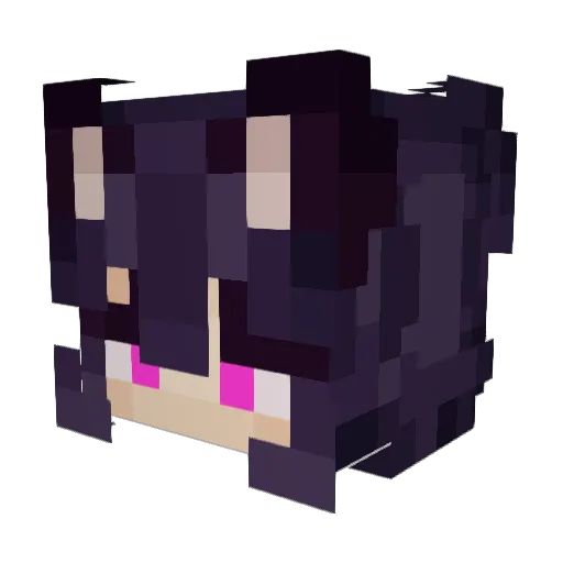 MORI_KOYA Minecraft avatar head, 3D render