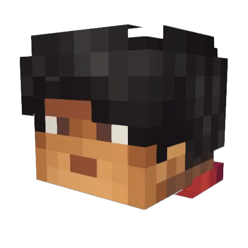 MORPH66 Minecraft avatar head, 3D render