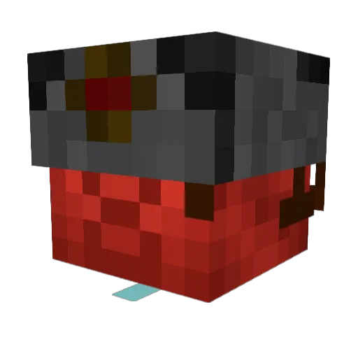 MOSHIK_SALMON Minecraft avatar head, 3D render