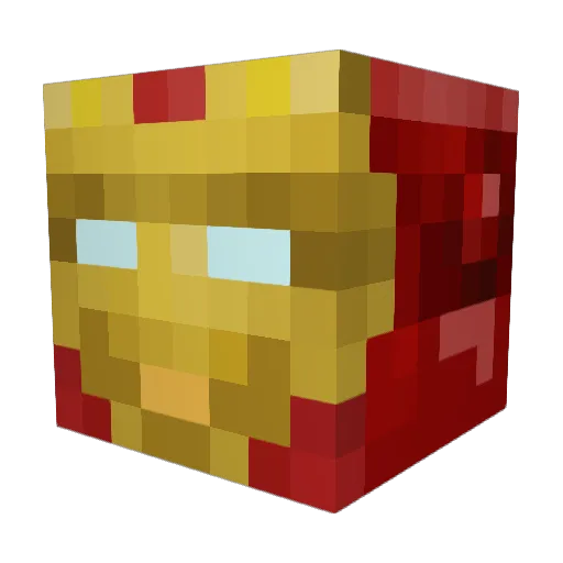 MOSMarine Minecraft avatar head, 3D render