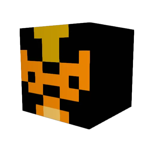 MOSUE007 Minecraft avatar head, 3D render