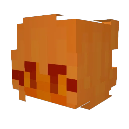 MOTBLANC Minecraft avatar head, 3D render