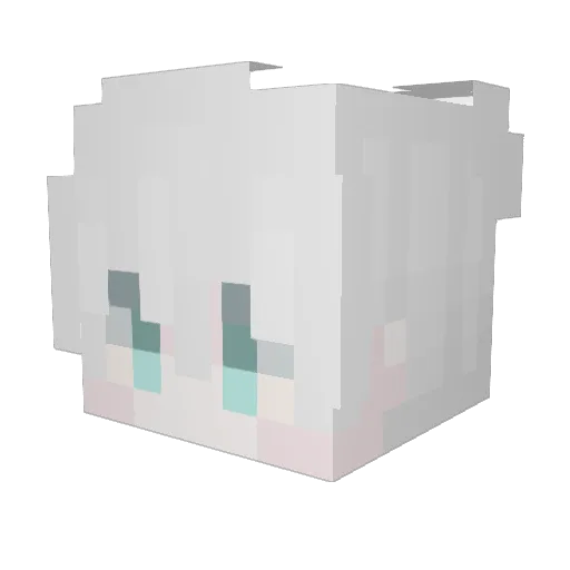 MOXI314 Minecraft avatar head, 3D render