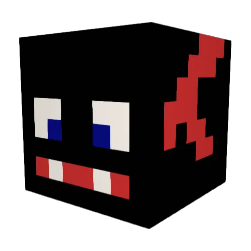 MOZ04 Minecraft avatar head, 3D render