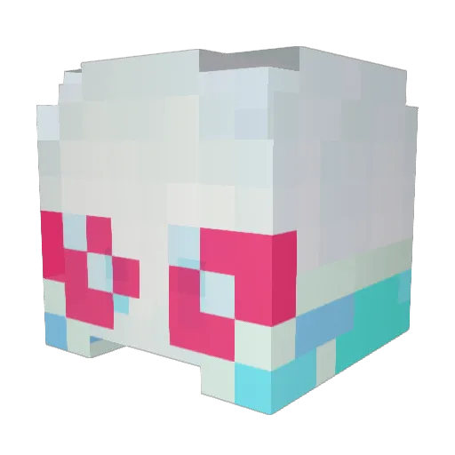 MOdab5507638 Minecraft avatar head, 3D render