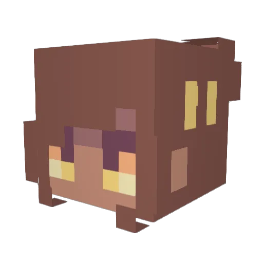 MOnChIlD Minecraft avatar head, 3D render