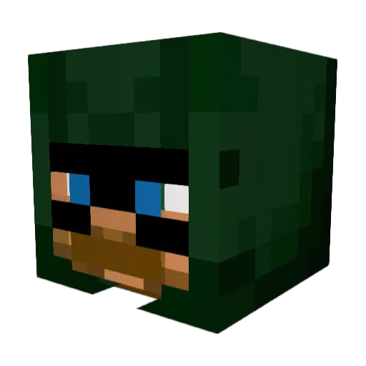 MOnika69420 Minecraft avatar head, 3D render