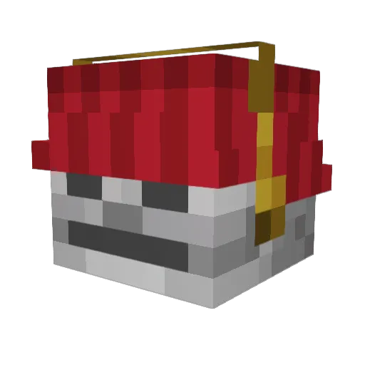 MP3Z Minecraft avatar head, 3D render