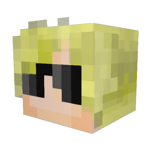 MP5A2 Minecraft avatar head, 3D render