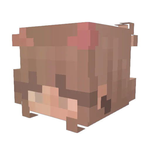 MPANDURO Minecraft avatar head, 3D render
