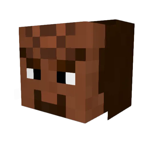 MPBroseph Minecraft avatar head, 3D render