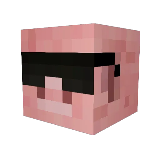 MPD97 Minecraft avatar head, 3D render